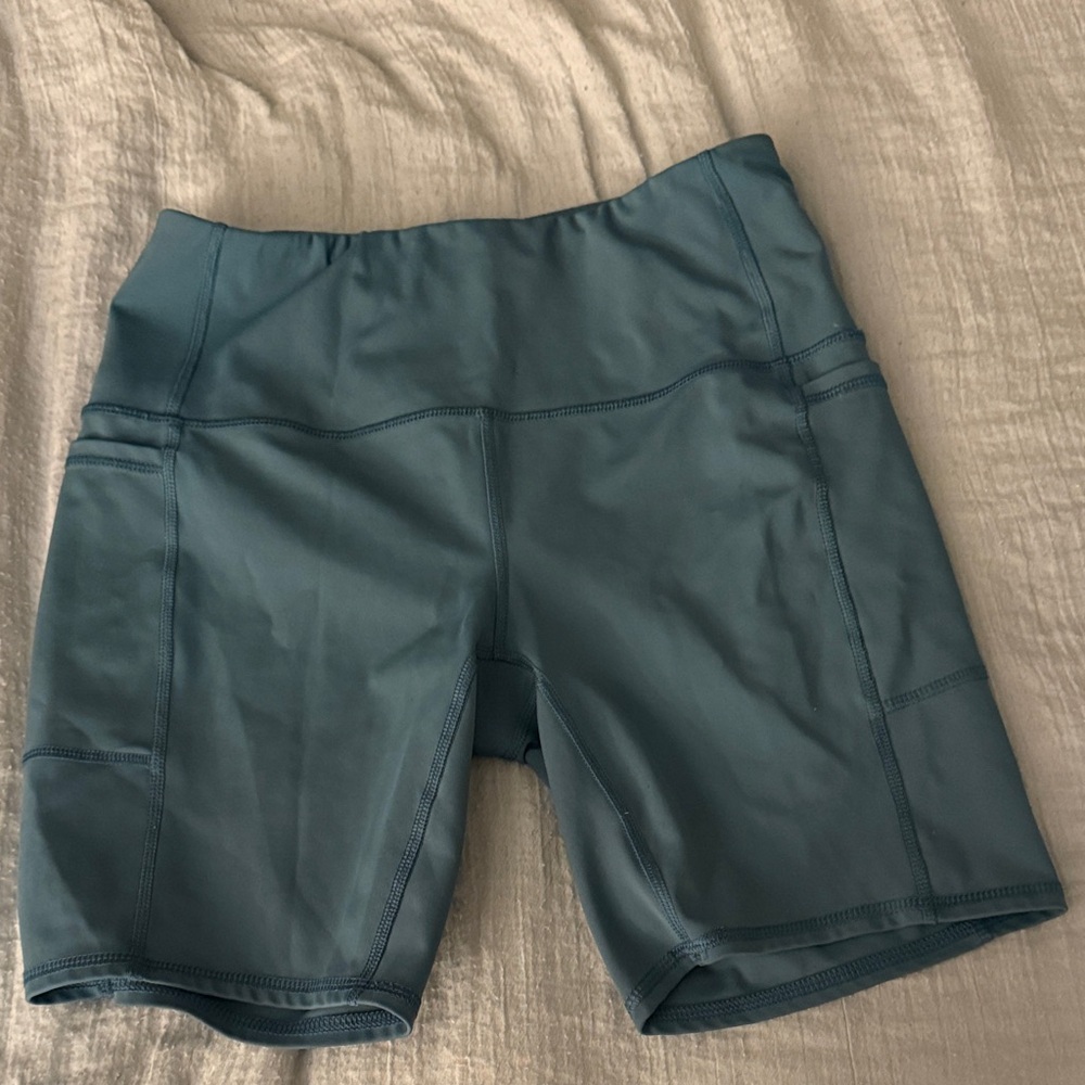RBX Women's Blue Bike Shorts - Picture 2 of 4